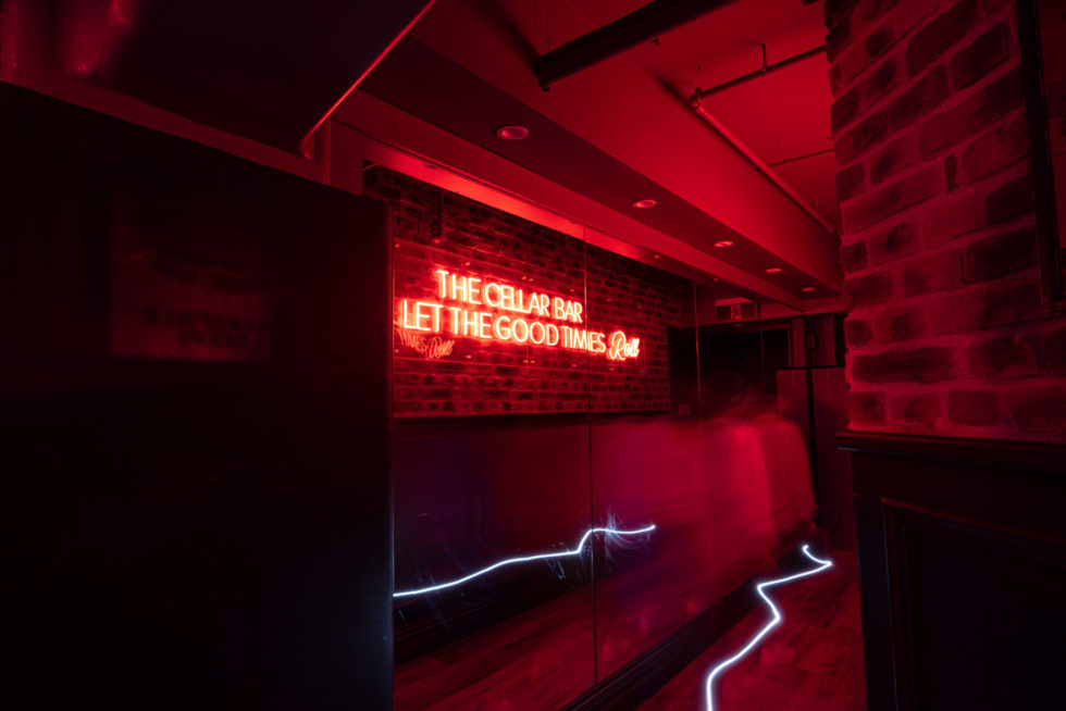 The Cellar Bar at Danny Doolans Hospitality Lighting Projects Novii